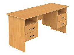 Стол для учителя письменный с подвесными тумбами 1600 мм (мод.2)