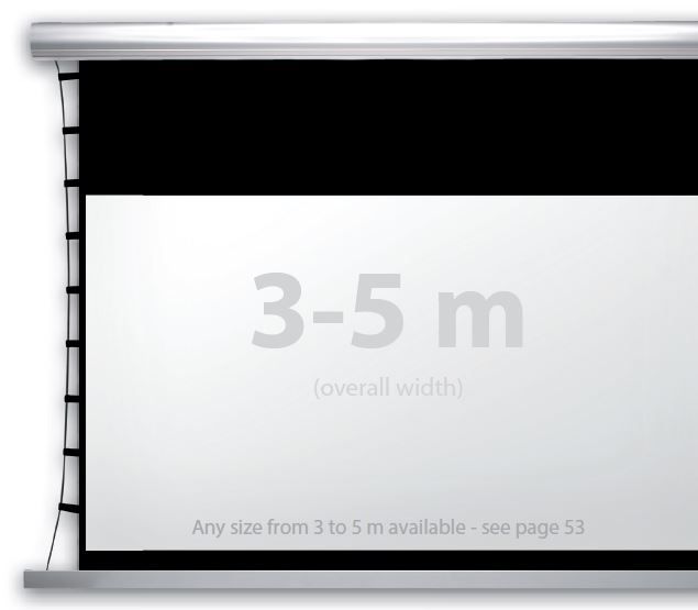 Kauber Blue Label XL Tensioned BT Cinema 154" 16:9 191x340 дроп. 40см., Clear Vision