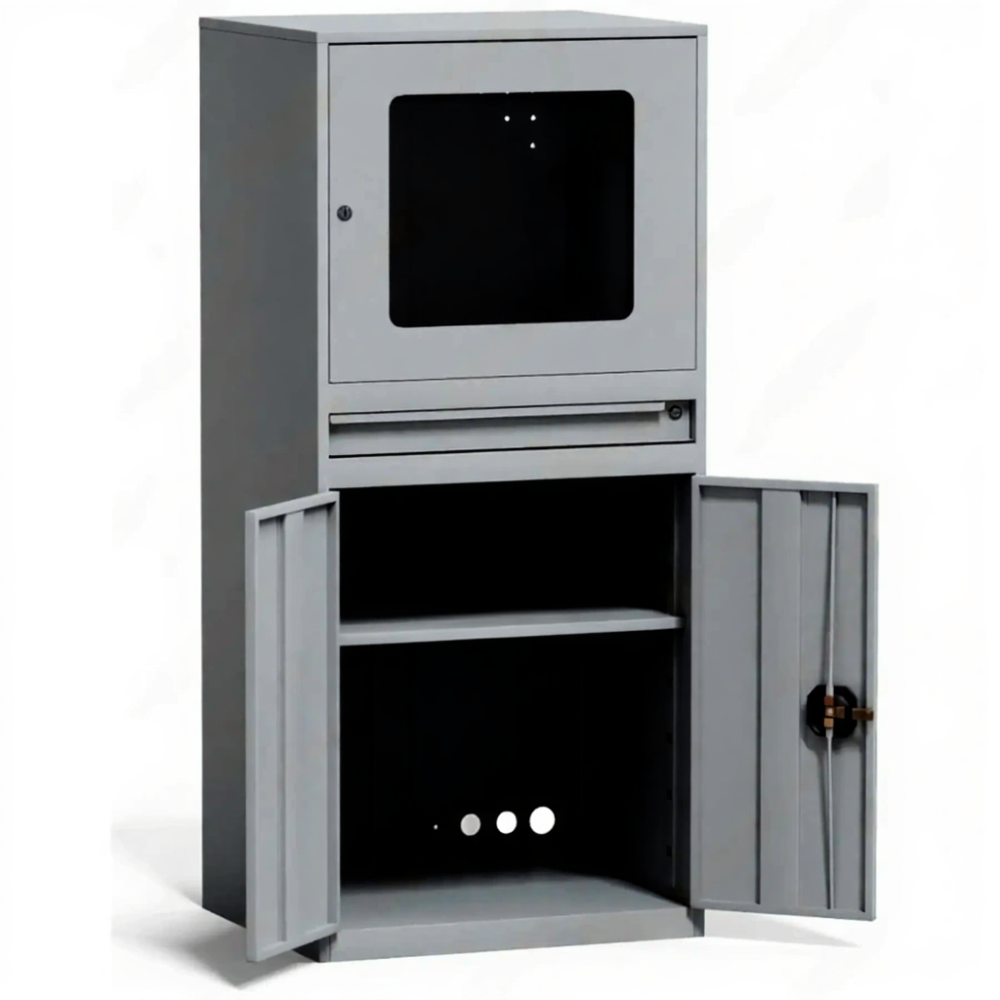 Шкаф компьютерный металлический 1600х720х600