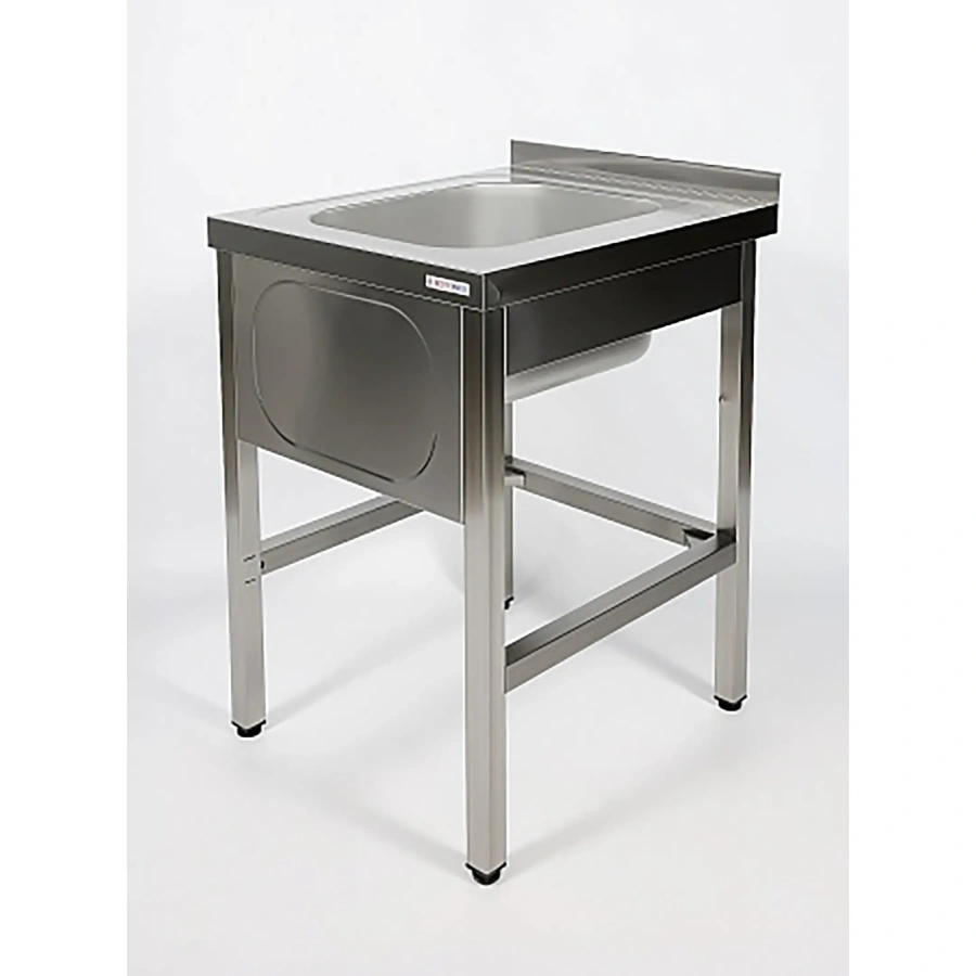 Ванна моечная односекционная цельнотянутая с бортом ВМЦ-1/6/6-Б