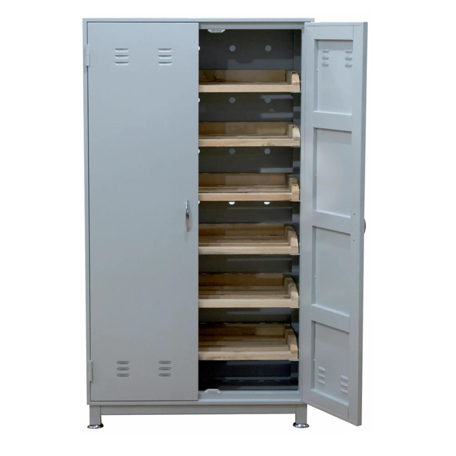 Металлический шкаф для хранения хлеба, 800х400х1600