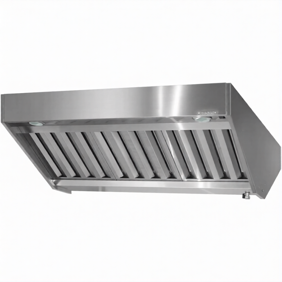 Зонт вытяжной полуоткрытый ЗВПб 400х1800х1600 «Base» островной (к-т светильников)