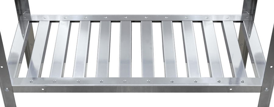 Стеллаж кухонный с решетчатыми полками Luxstahl СРРП-1800*800*400