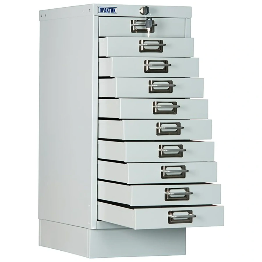 Картотечный шкаф ПРАКТИК MDC-A4/650/10