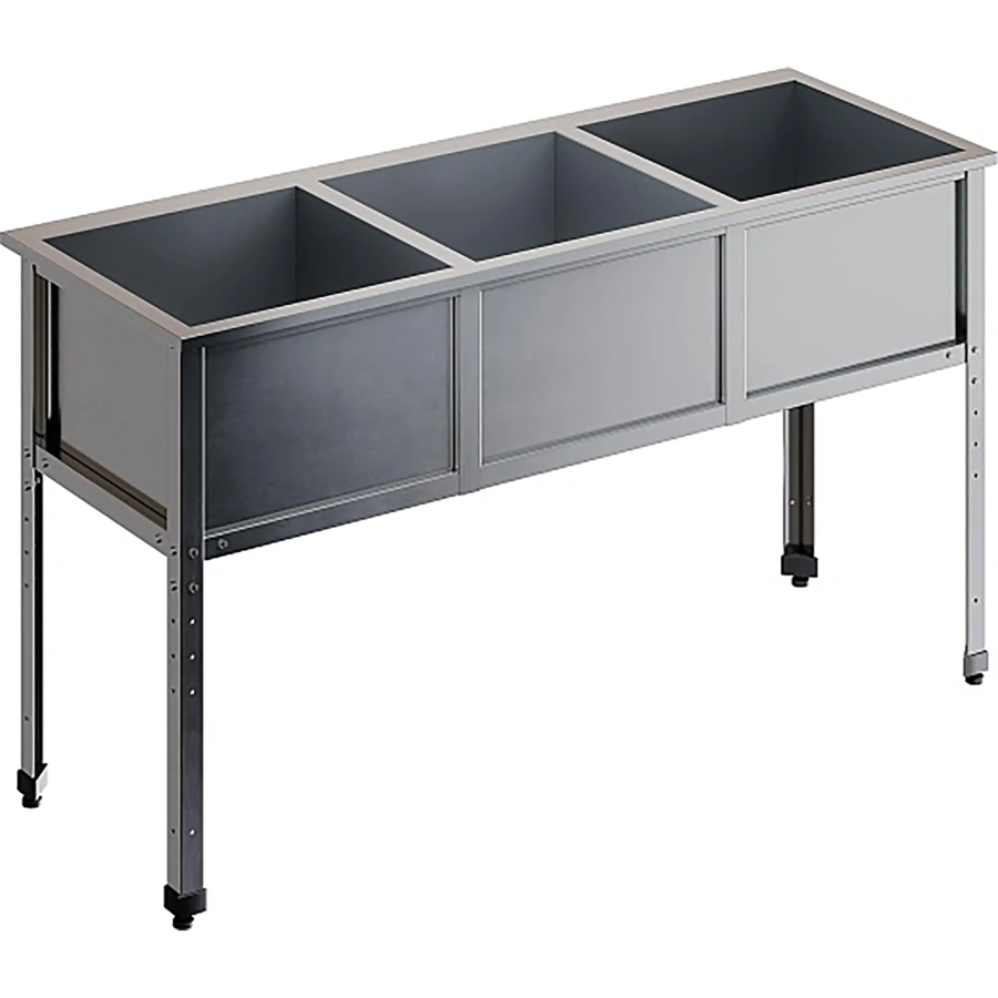 Ванна моечная трехсекционная ВМС-3/6-ЭЦ