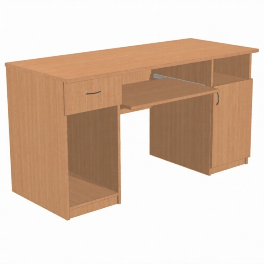 Стол для врача рабочий СКр.4.1 (ЛДСП бук)