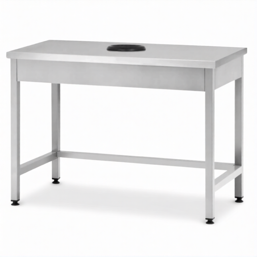 Стол производственный СПРп - 860х1000х600 «Profi Ral», сбор отходов (полка-обвязка)