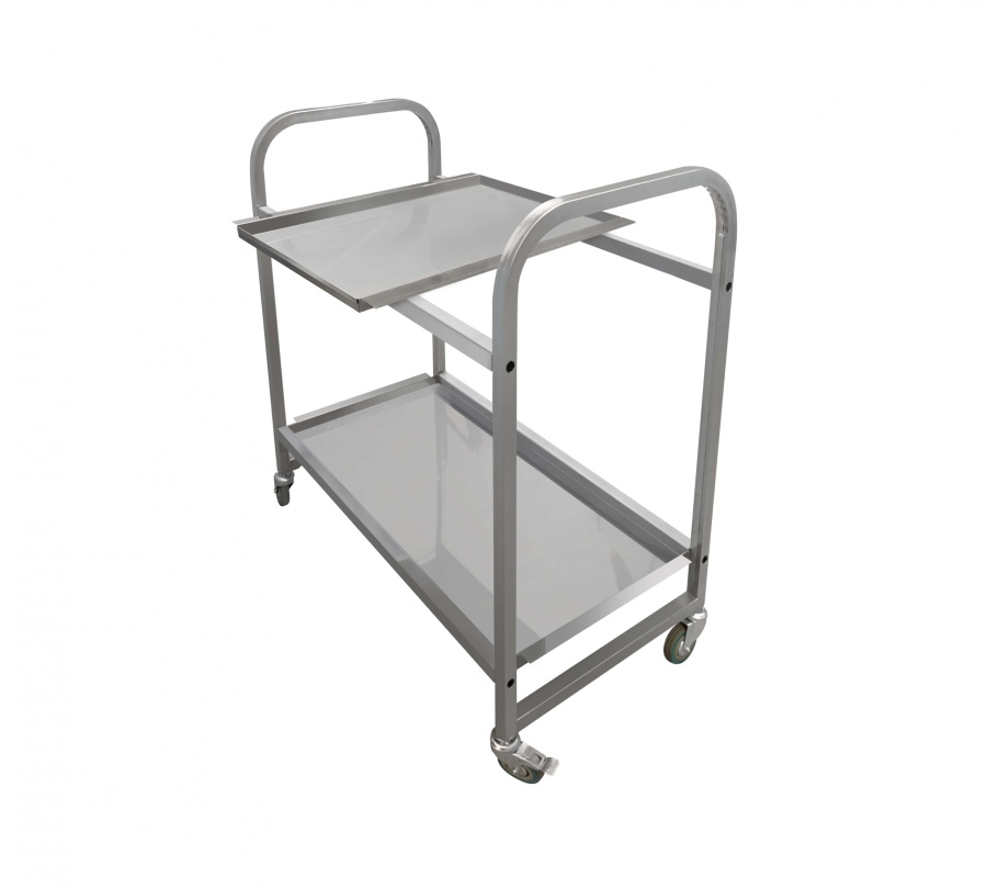 Тележка сервировочная Luxstahl нерж.